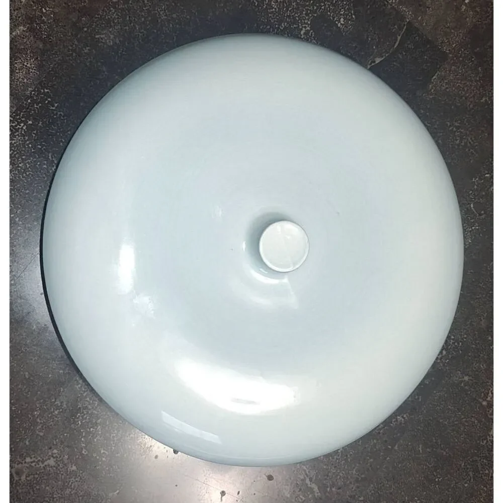 Russel Wright Iroquois China Divided Blue Serving Dish w lid Mid-century modern